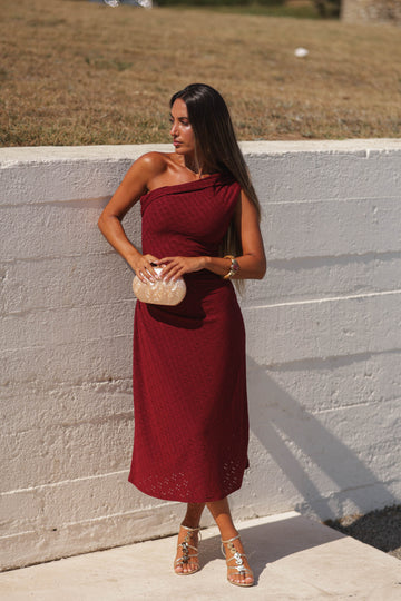 Vestido Valéria - Bordeux