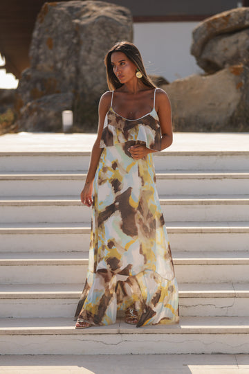 Vestido Aura - Tons Castanhos