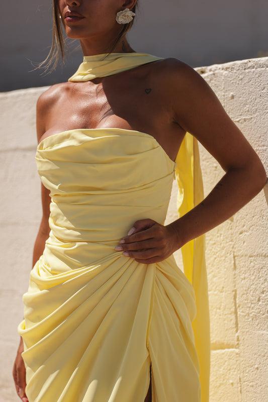 Vestido Velvet - Amarelo