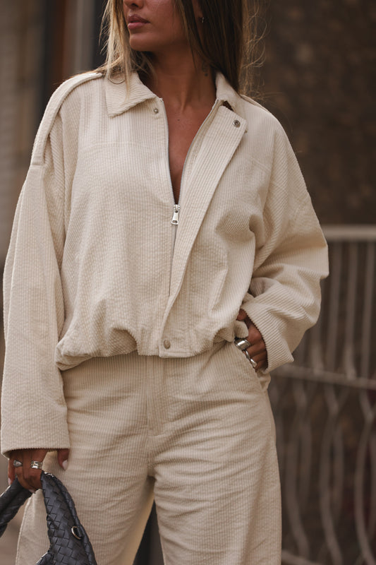 Casaco Bombazine - Bege