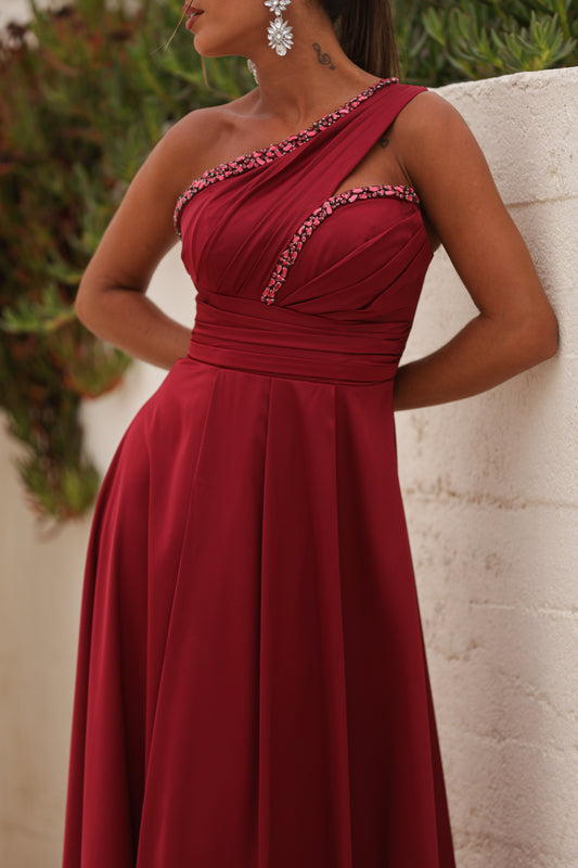 Vestido Penélope - Bordeux