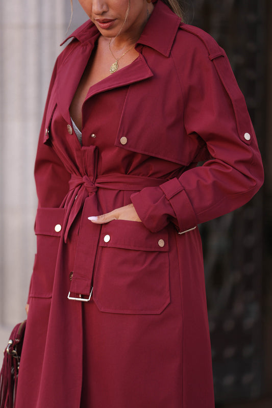 Gabardine Malaga - Bordo