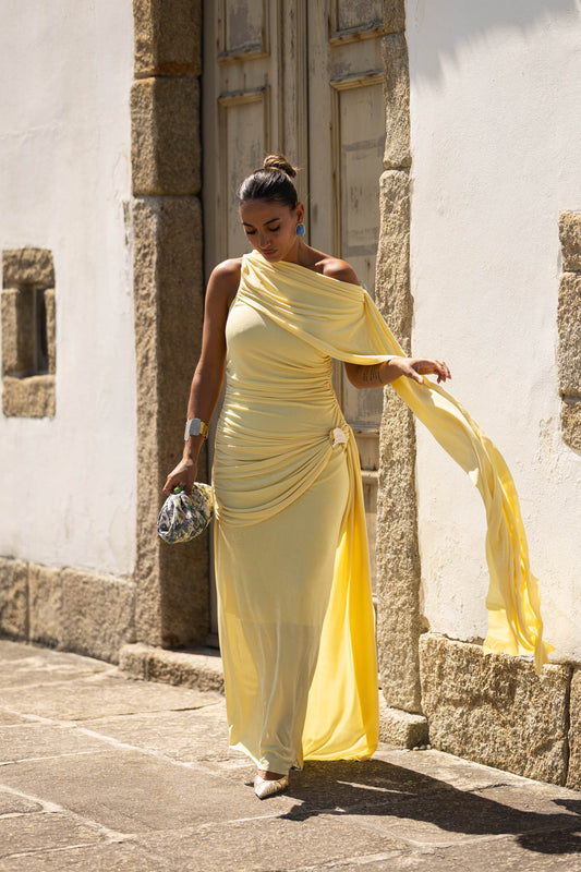 Vestido Frederica - Amarelo