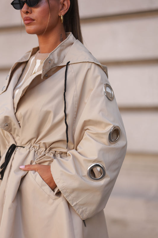 Gabardine oversize - bege