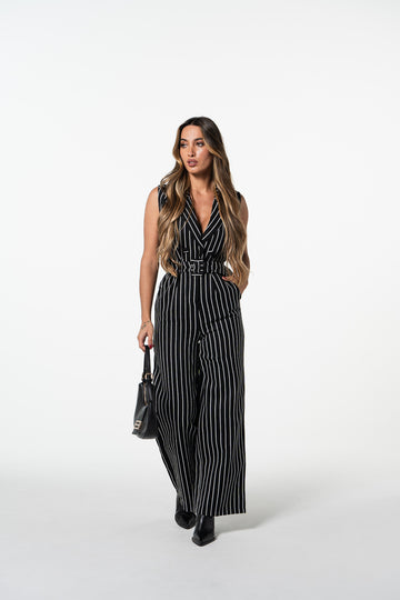 jumpsuit listas - preto