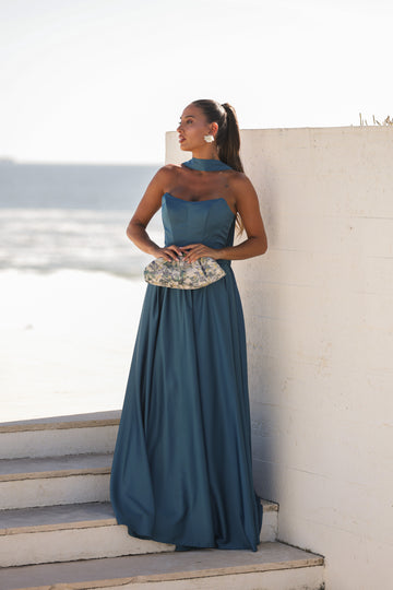 Vestido Vietname - azul