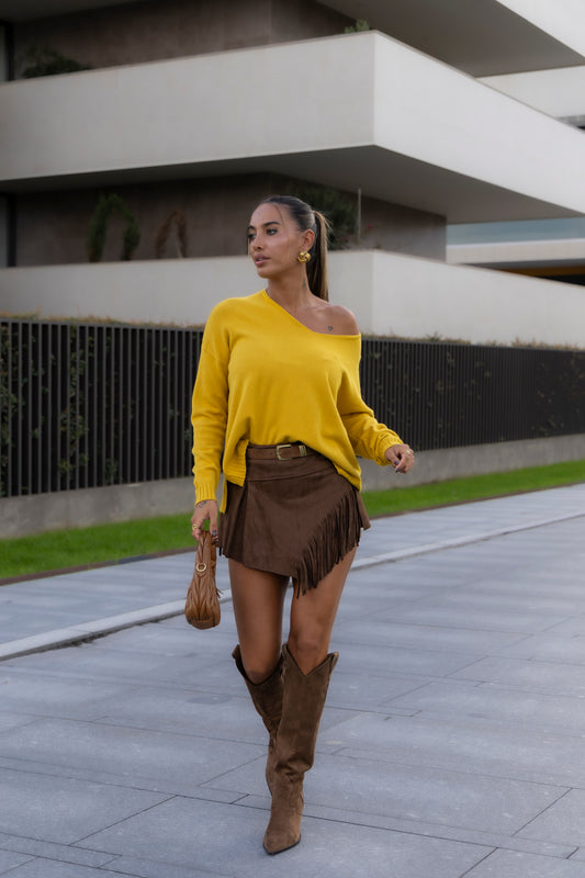 Camisola Andreia - amarelo torrado