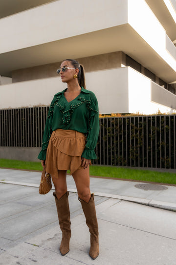 Blusa c/ tachas - verde