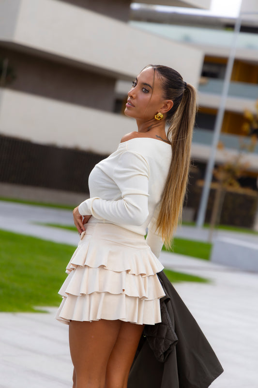 Camisola Helena - pérola