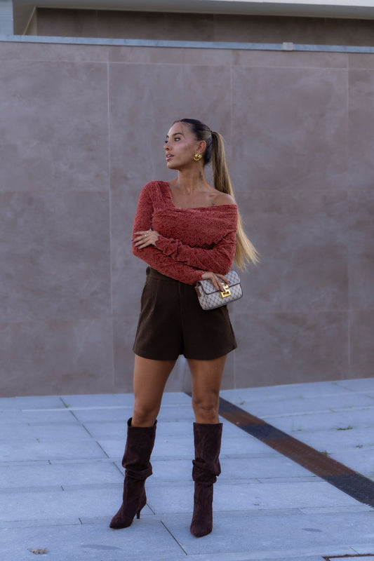 Blusa Marta - Tijolo