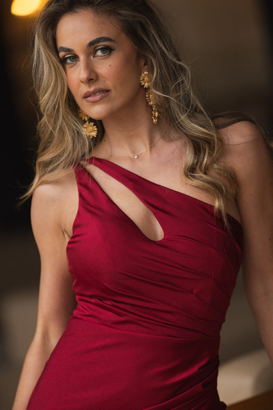 Vestido Hungria - Bordeaux