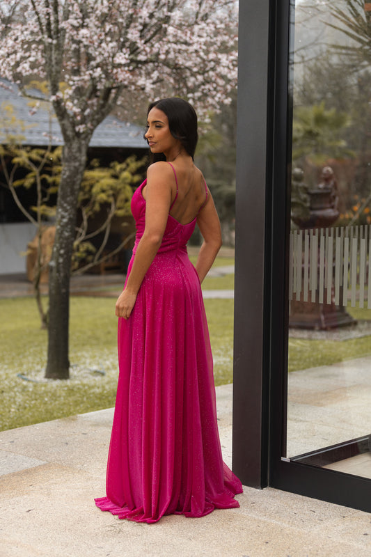 Vestido São Tomé - Rosa Fuchsia