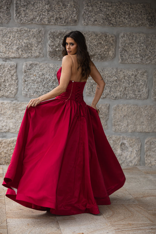 Vestido Esmeralda - Bordeaux