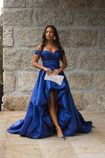 Vestido Budapeste Comprido - Azulão