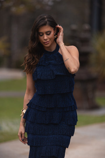 Vestido Uruguai - Azul Marinho