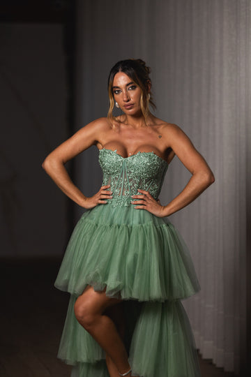 Vestido Andorra  - Verde Seco