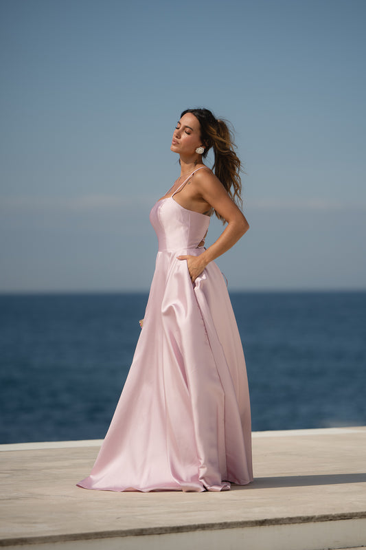 Vestido Mali - Rosa bebé