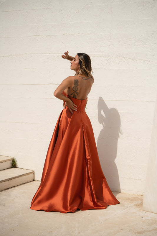 Vestido Verona - Tijolo
