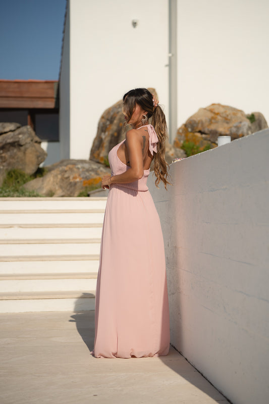 Vestido Benedita - Rosa bebé