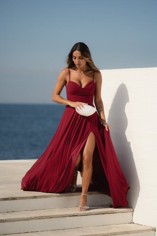 Vestido Roma - Bordeaux
