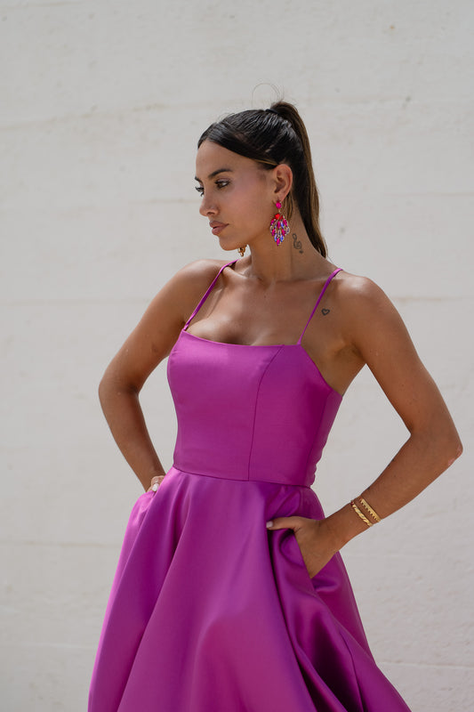 Vestido Mali - beringela