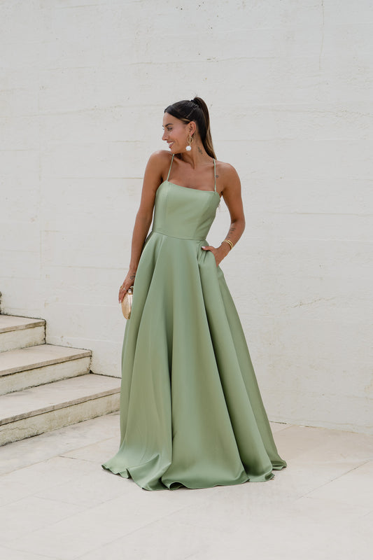 Vestido Mali - Verde Seco