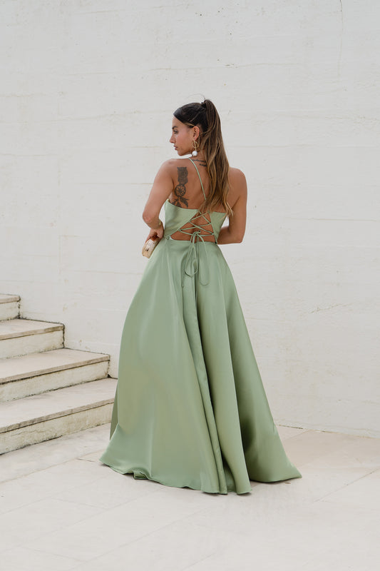Vestido Mali - Verde Seco