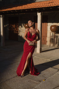 Vestido Vegas - bordeux