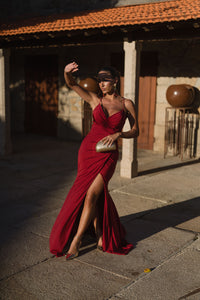 Vestido Vegas - bordeux