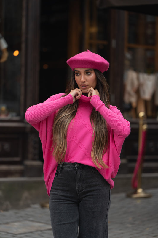 Camisola + curta à frente - rosa