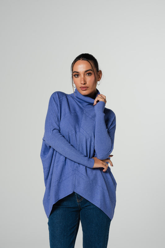 Camisola + curta à frente - lilás