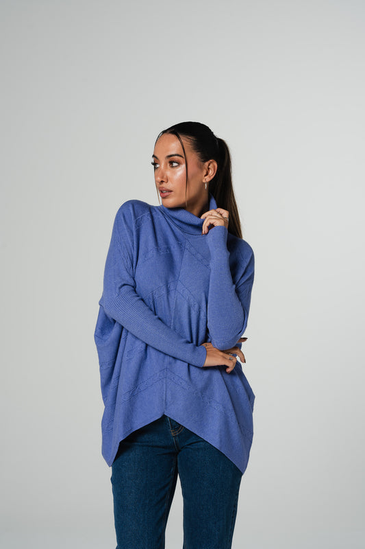 Camisola + curta à frente - lilás