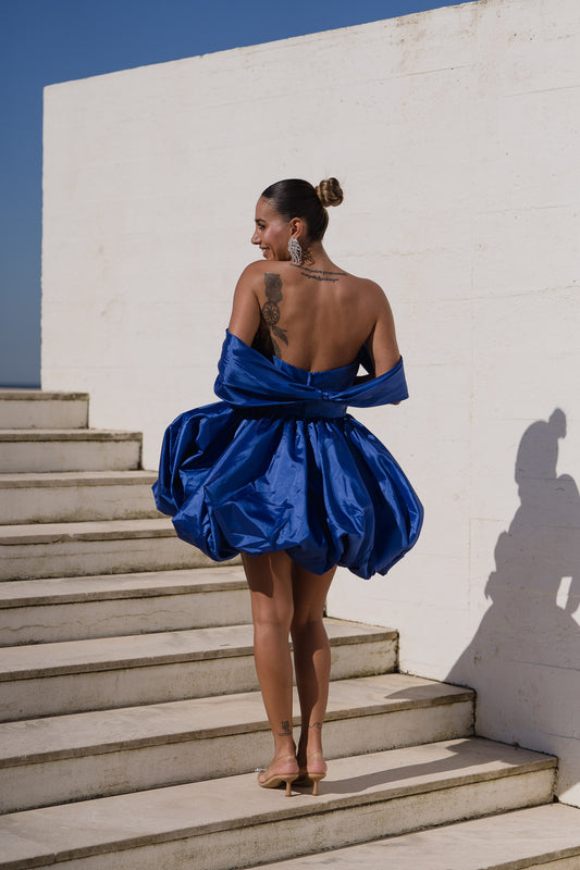 Vestido Budapeste - azulão
