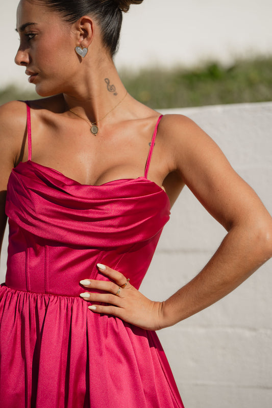 Vestido Samoa - Cereja