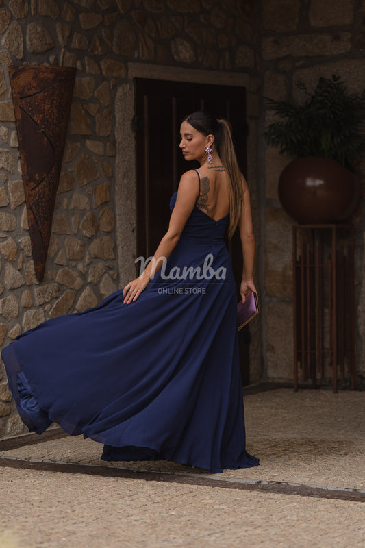 Vestido Roma - azul marinho