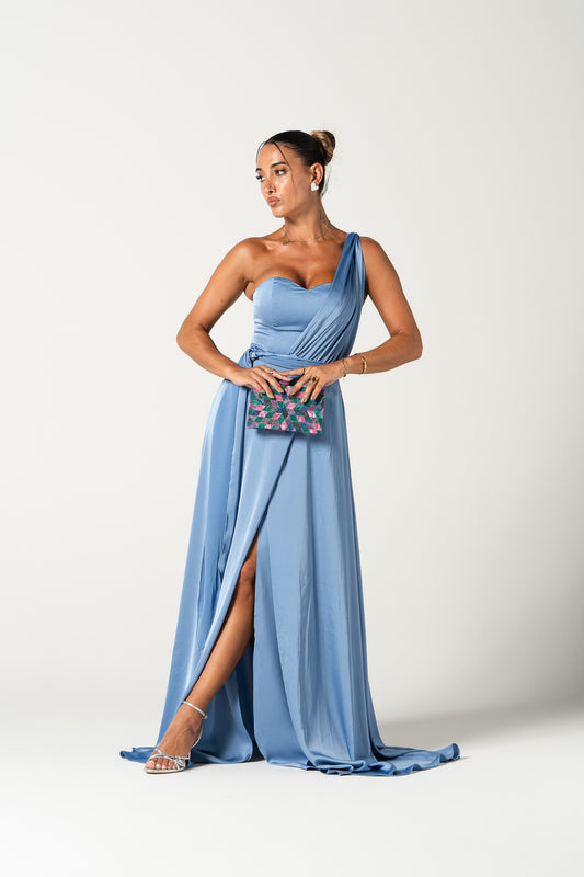 Vestido Rodes - Azul bebé