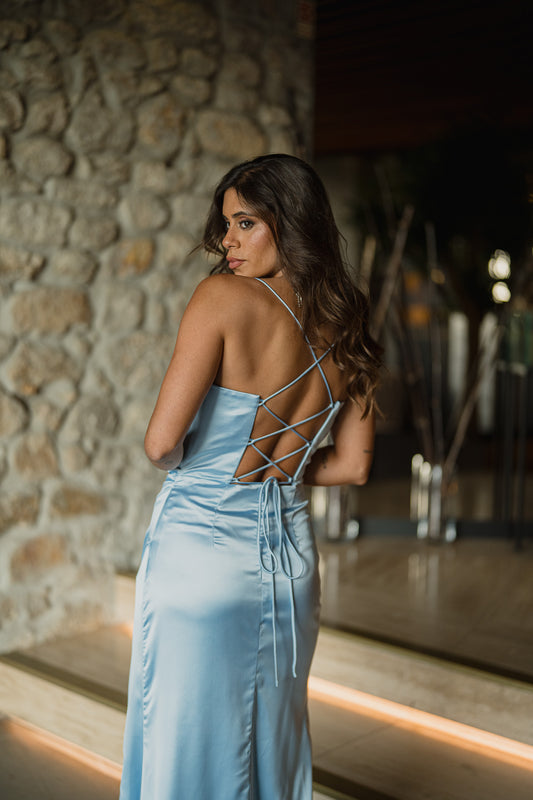 Vestido Pádua - Azul bebé