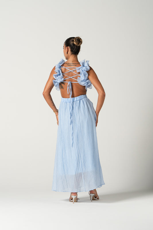 Vestido Rita - Azul bebé