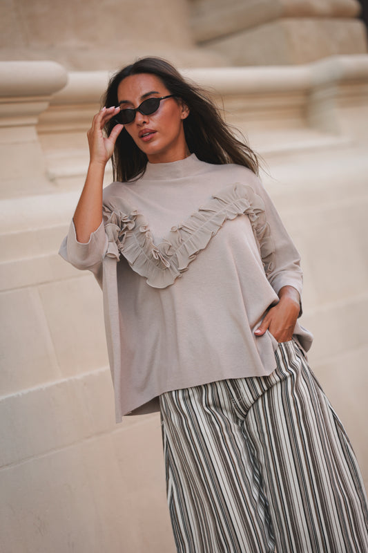 Camisola Avelã - Taupe
