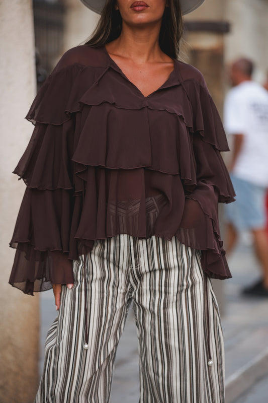Blusa Alana - Castanho