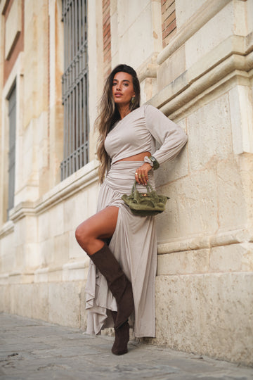 Vestido Savana - Taupe