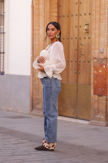 Calça c/dobra cow