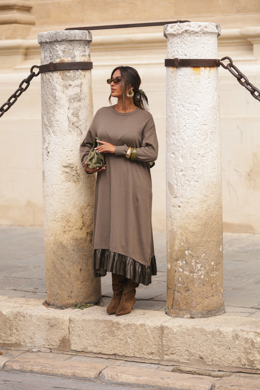 Vestido Carlota - taupe