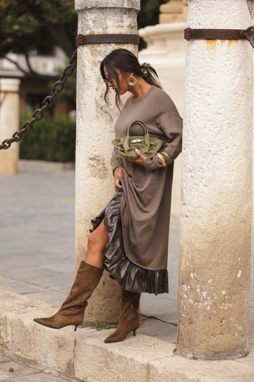 Vestido Carlota - taupe