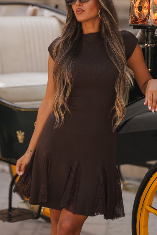 Vestido Amélie - Castanho