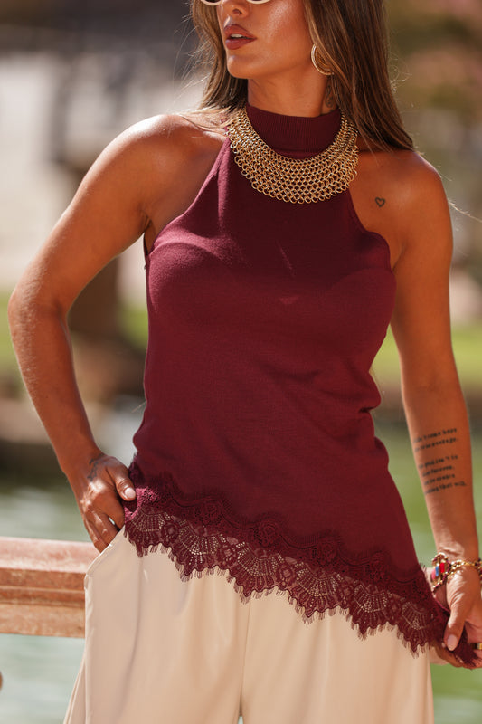Top Nuria - Bordô