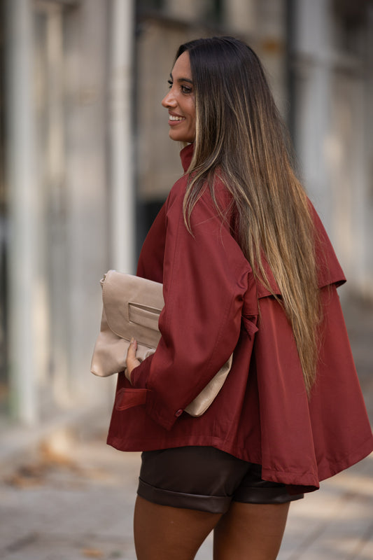 Gabardine Buda - bordeux