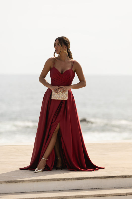 Vestido Copenhaga - Bordeaux