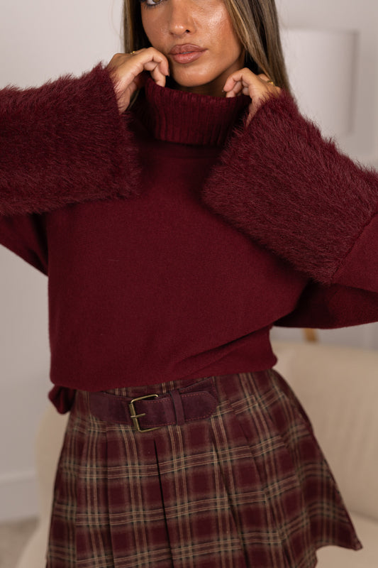 Camisola Betina - bordeux