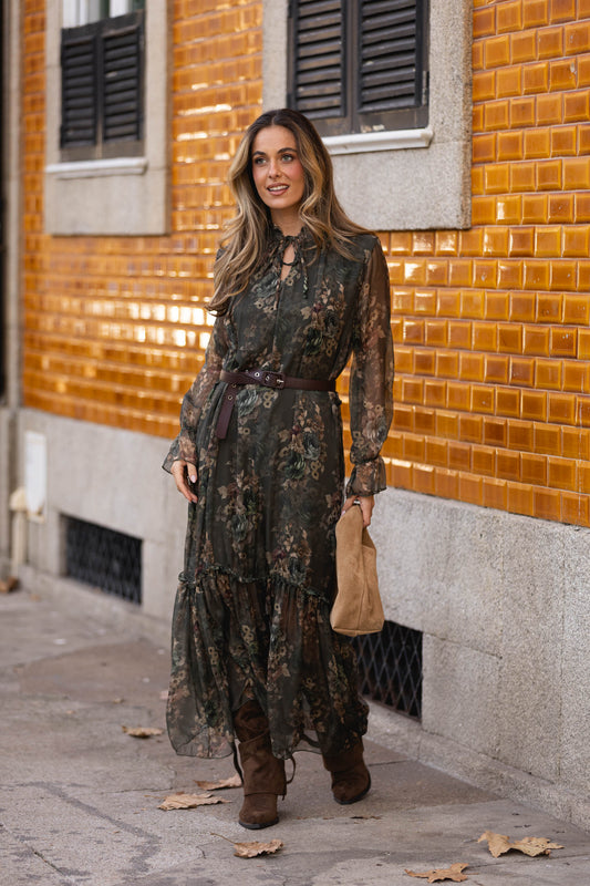 Vestido florido - Verde